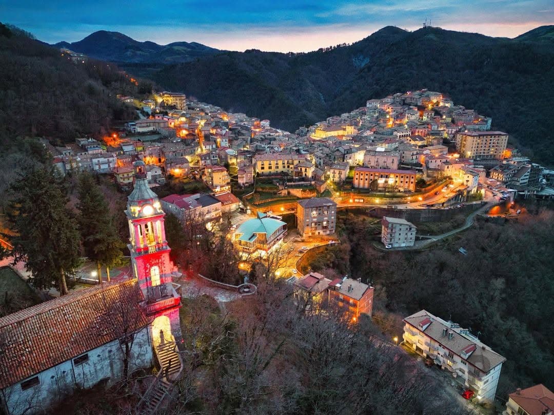 Panorama di Mormanno, nel Parco del Pollino