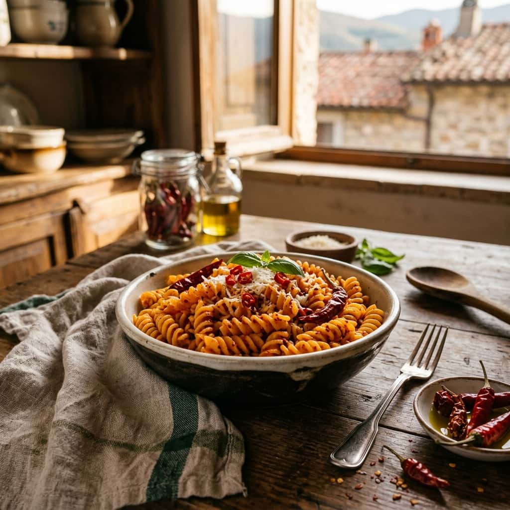 Fusilli al peperoncino calabrese