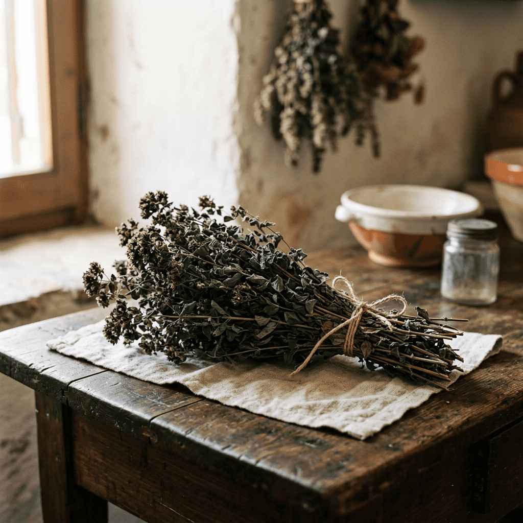 Origano di montagna essiccato