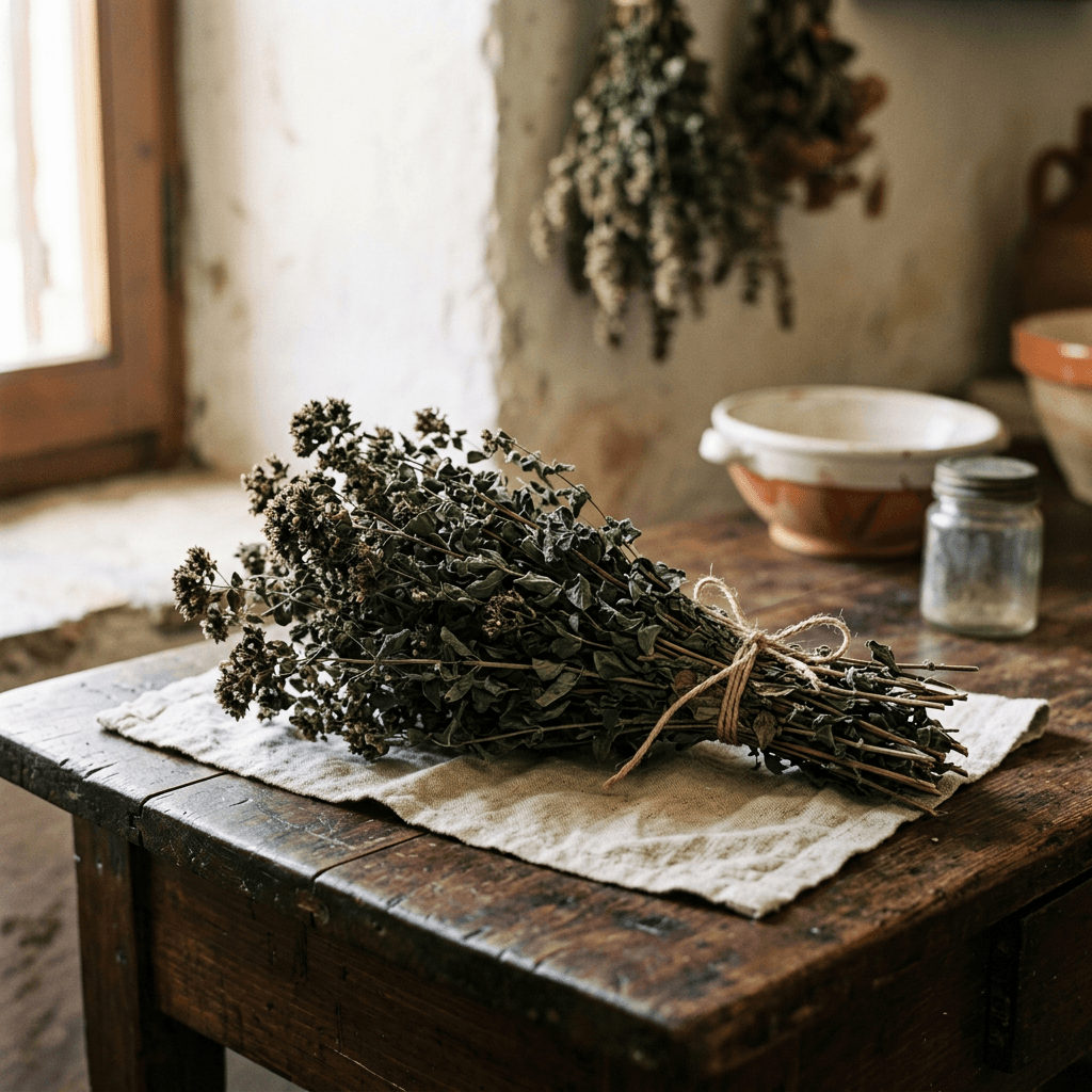 Origano di montagna essiccato