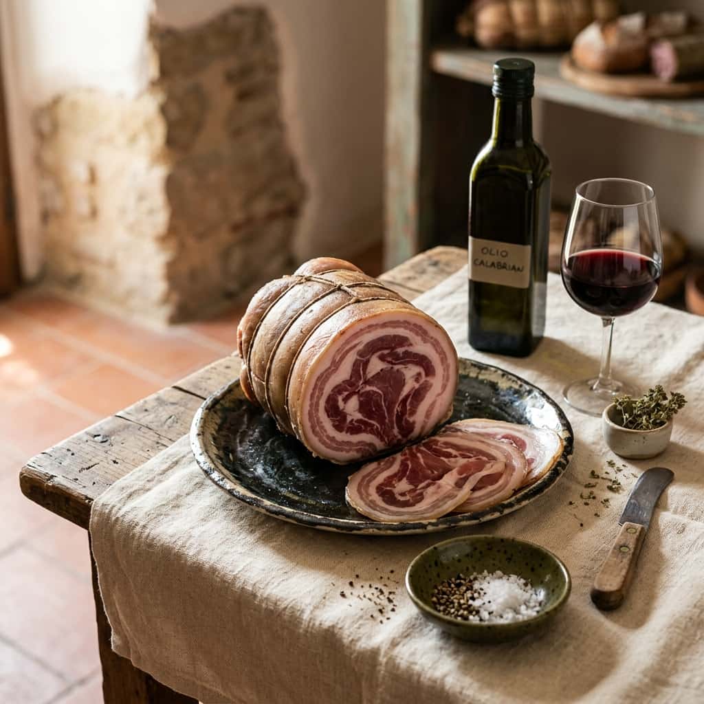 Pancetta arrotolata Coinas