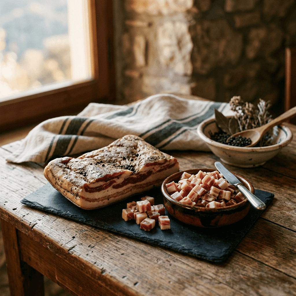 Pancetta tesa Coinas